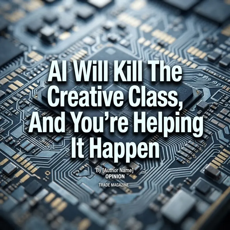 AI Will Kill The Creative Class, And You’re Helping It Happen